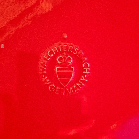 Waechtersbach Holiday Bowl Christmas Tree 10" Red Star Shaped Dish Germany - Picture 4 of 4